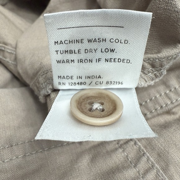 Pact jogger pants women's XL organic woven twill chino utility zippered hem - Picture 14 of 14